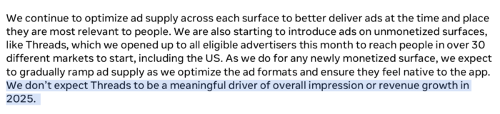 Thread monetization